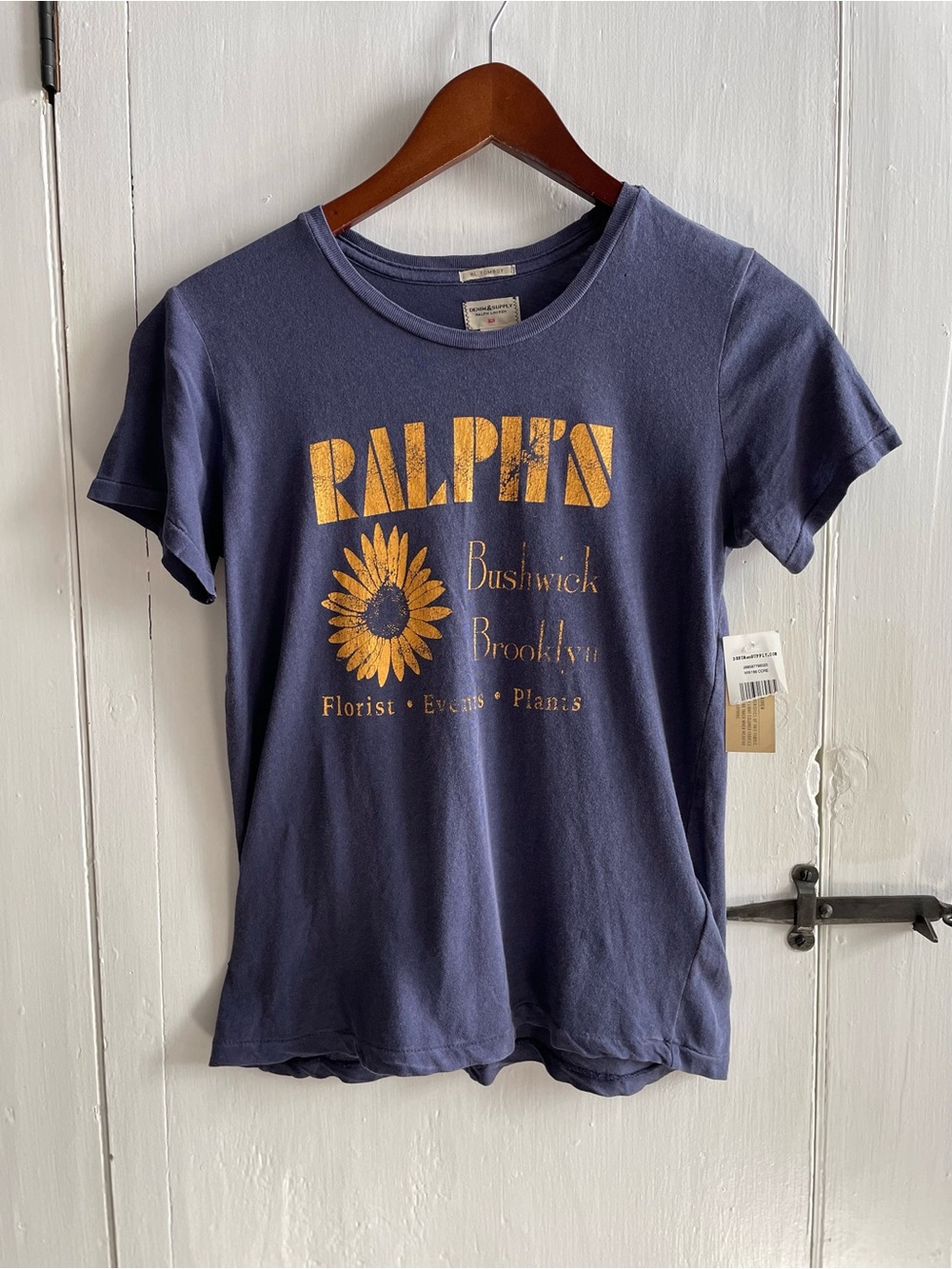 Vintage Denim & Supply Ralph Lauren Graphic Brooklyn Bushwick Florist Tee NWT XS